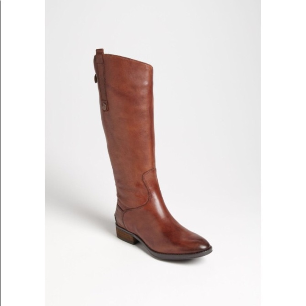 New Sam Edelman penny boots in cognac color